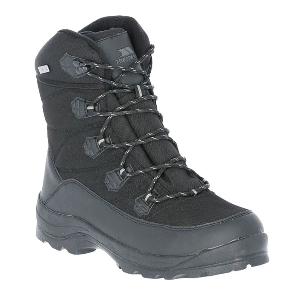 Trespass Mens Zotos Waterproof Snowboots / Black